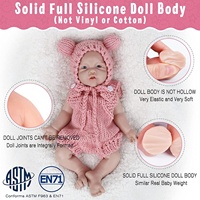Poupée Bébé Reborn en Silicone Souple Réaliste de 43 cm