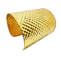 Bracelet manchette en laiton plaqué or de haute qualité, fait main, avec maillons fins, pour femme, élégant, classique, idéal pour les fêtes, personnalisable