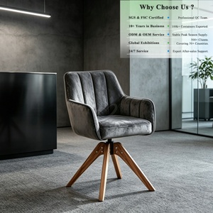 <span class=keywords><strong>Chaise</strong></span> <span class=keywords><strong>de</strong></span> salle à manger OKAY, fauteuil pivotant avec assise en mousse haute densité, support ergonomique pour la maison, mobilier <span class=keywords><strong>de</strong></span> <span class=keywords><strong>bureau</strong></span> ODM, chaises <span class=keywords><strong>de</strong></span> salle à manger modernes en tissu - Product Image 1