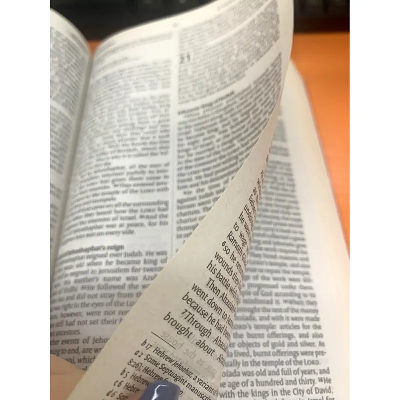 Bibel druck heiliges Bibel buch mit Heiß folien prägung und 30g/m² Bibel papier