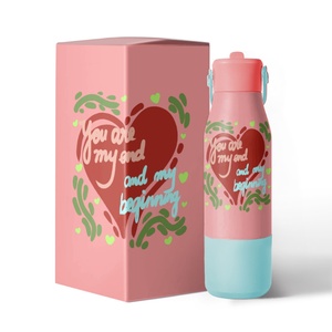 แก้วน้ำสแตนเลสเก็บความร้อนขนาด 24 ออนซ์ สีสันสดใส ลายหัวใจสีดำ ชมพู แดง สำหรับวันวาเลนไทน์ เหมาะสำหรับคุณแม่ เป็นของขวัญสุดพิเศษ - Product Image 5