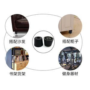 <span class=keywords><strong>Pieds</strong></span> de canapé coniques ronds en plastique de remplacement, <span class=keywords><strong>pieds</strong></span> de canapé noirs, <span class=keywords><strong>pieds</strong></span> de table de remplacement, <span class=keywords><strong>pieds</strong></span> de support d'armoire avec vis - Product Image 5