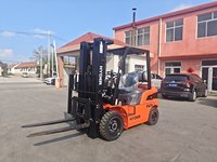 Chariot élévateur diesel Kubota 3 tonnes FD25 avec déplaceur latéral électrique, mât à deux/trois étages pour le marché américain