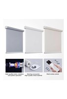Persianas Enrollables Eléctricas Motorizadas Personalizadas, Opacas, para Oficina, con Control WiFi Tuya Zigbee Integrado, Horizontales y Lisas