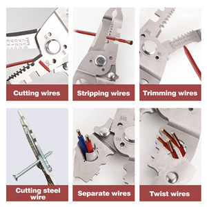 Alicates Multifuncionales para Crimpar y Cortar Cables, Pelacables Automático Ajustable, Herramienta Manual para Terminales - Product Image 4