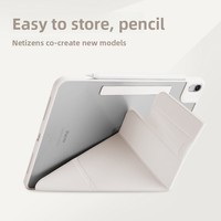 Étui de protection en PU pour tablette avec support magnétique latéral et boucle, compatible iPad Mini 6 7 Air Pro 10.9 11 12.9 13 pouces