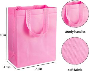 Productos existentes Bolsas de compras no tejidas ecológicas de alta calidad con asa para regalo de ropa Aceptar Logotipo de impresión personalizado Muestra gratis - Product Image 3