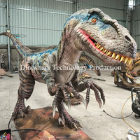 Robot Velociraptor interactif, dinosaure animatronique personnalisé pour les aires de jeux pour enfants