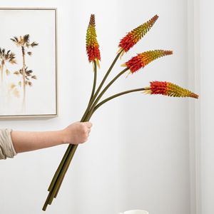 Fleur artificielle Meng Jie, branche unique en polyester, pour décoration intérieure, arrangement sur table, au sol ou mural - Product Image 2