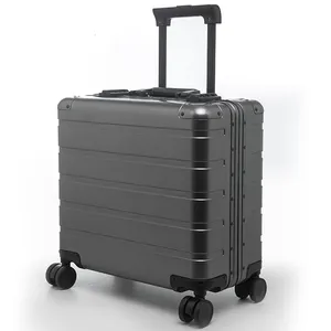 Pailox 견고한 새로운 다기능 알루미늄 트롤리 가방 방수 스마트 18 인치 알루미늄 수하물 TSA 잠금 장치 운반 가방