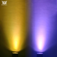 4x18W RGBWA UV 6 en 1, Luces LED Par Can Inalámbricas con Control Remoto DMX por Aplicación, Funcionan con Batería, para DJ y Discotecas