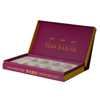 Boîte cadeau de luxe en carton rigide avec logo personnalisé, grand format, finition mate violette, emballage alimentaire haut de gamme, boîte vide avec couvercle à clapet