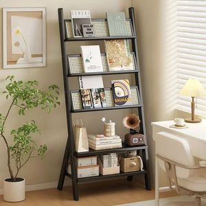 <b>Solid</b> <b>Wood</b> Bookshelf Floor Standing Multi Layer Display Cabinet For Living Room Bedroom Home Use Space Saving Design - Product Image 3