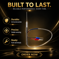 Sonde thermocouple blindée de type N personnalisable pour la surveillance de la température industrielle sur une large plage