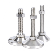 Pied de nivellement robuste en acier inoxydable 304, support réglable pour machines, idéal pour équipements d'automatisation CNC