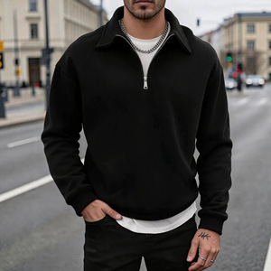 Nuova <span class=keywords><strong>Felpa</strong></span> Casual da <span class=keywords><strong>Uomo</strong></span> 2026 in Pile Doppio Lato con <span class=keywords><strong>Mezza</strong></span> <span class=keywords><strong>Zip</strong></span> e Collo Alto - Product Image 3