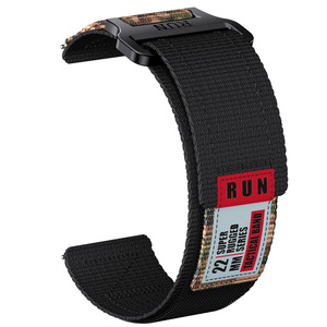 Bracelet de Sport tissé respirant pour <span class=keywords><strong>Apple</strong></span> <span class=keywords><strong>Watch</strong></span> Samsung Huawei <span class=keywords><strong>Garmin</strong></span> Tactics Velcrol Bracelet de montre en Nylon 20mm 22mm 38mm - Product Image 4