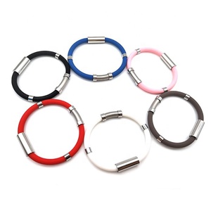 New chống tĩnh Vòng đeo tay để tĩnh ban nhạc cổ tay không dây Nhật Bản con người <span class=keywords><strong>Anion</strong></span> Silicone Thể thao ngoài trời Vòng đeo tay bán buôn - Product Image 1