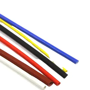 DEEM 1500V 13 14红色黄色橙色黑色白色纤维内部硅树脂外部玻璃纤维套管电缆保护套管