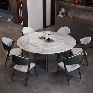 <span class=keywords><strong>Mesa</strong></span> de comedor de losa de piedra, <span class=keywords><strong>mesa</strong></span> de comedor giratoria redonda, <span class=keywords><strong>mesa</strong></span> de comedor de losa de piedra de lujo ultra-<span class=keywords><strong>cristal</strong></span> y sillas de comedor - Product Image 3