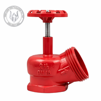 Vanne de raccordement pour incendie brésilienne DN65 PN16, raccord GOST, vanne d'angle pour bouche d'incendie en fonte ductile
