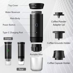 Cafetera Portátil Mini Cápsula Moderna para Oficina y Hogar, Venta al Por Mayor de Fábrica, con Control Táctil y Batería Integrada - Product Image 5