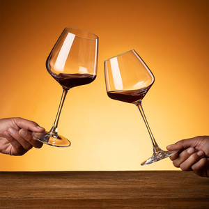 Hxglass haute qualité longue tige gobelet verre pour banquets de mariage Cocktail & jus tasses à boire en gros - Product Image 5