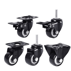 Jinrongda Heavy Duty Parafuso Rotativo Universal Rodízio Móveis Nylon/PVC Rodízio Móveis Plásticos Rodízio - Product Image 2