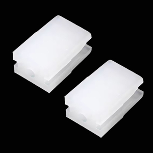 Nindejin BSNL-FSKDZ 10 pièces/sac Colonne d'entretoise à trois trous en nylon blanc pour diode LED, connecteurs rectangulaires en plastique M3 - Product Image 3