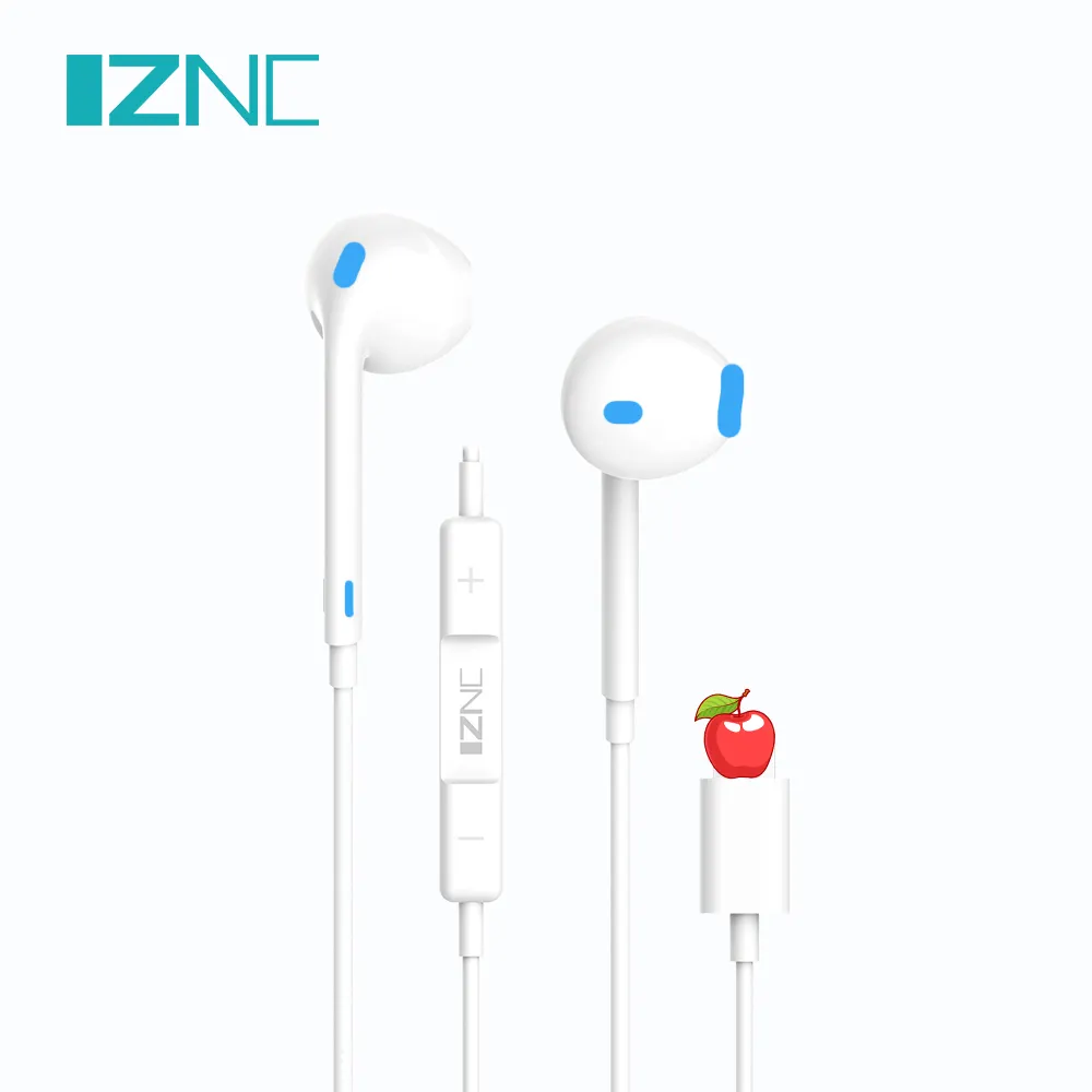 Premium High Quality Wired Blue Tooth Earphones OEM Earbuds Wire For Iphone Apple With Microphone