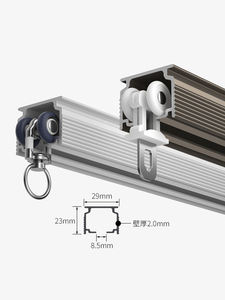 Heavy Duty Aluminium <b>Curtain</b> Tracks Sliding <b>Curtain</b> Rail for <b>Ceiling</b> or Wall Installation <b>Curtain</b> Rail Track - Product Image 6