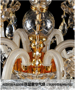 Splendide Grand Hôtel Cristal Escalier Lustre Lampe Offre Spéciale Marocain Cristal Suspension Lampe Lobby Lustres Pendentif Lumières - Product Image 6