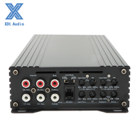 Mini amplificateur de voiture 5 canaux 125Wx4CH+1000Wx1CH Classe AB+ Classe D, système audio de voiture amélioré avec crossovers et égaliseurs