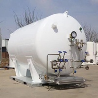 Réservoir Micro-Bulk Vertical 5000L pour Liquides Industriels Gaz Liquéfié GNL L02 LCO2 LN2 Évaporateur Réservoirs de CO2 Micro-Bulk