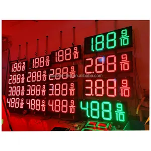 Commercio all'ingrosso stazione di benzina totem led display board per la stazione di servizio a led dello schermo di visualizzazione