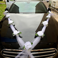 Fleurs personnalisées Corsage de fleurs artificielles pour la décoration de voiture Guirlande de fleurs automatique mariée marié noël nouvel an événement