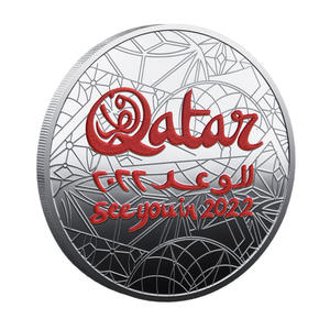 Koin Peringatan Piala Dunia Qatar 2022 Stadion Lusail, Suvenir Acara Sepak Bola, Kerajinan Logam, Koleksi Penggemar, Hadiah Dekorasi - Product Image 3