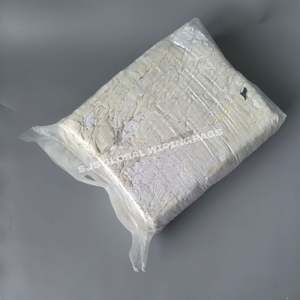 Trapos de Algodón Blancos para Limpieza, Trapos de Felpa Blancos Reciclados, Trapos de Algodón Blancos de 1.5 kg para Limpieza - Product Image 1