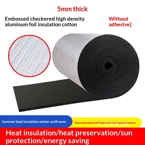 Panneau d'isolation acoustique en <span class=keywords><strong>mousse</strong></span> de caoutchouc auto-adhésif, design moderne, écologique, avec revêtement en aluminium, faible conductivité thermique - Product Image 3