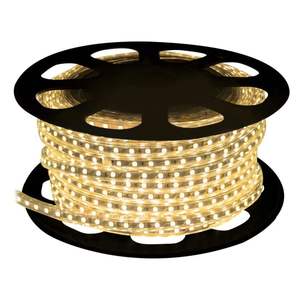 Striscia LED 230V IP65 SMD2835 25m, luce calda, resistente all'acqua, ideale per illuminazione decorativa e ambientale in interni ed esterni - Product Image 1
