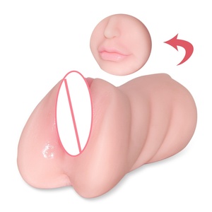 Copa de Avión con Dientes de TPE y Tres Orificios para Estimular el Sexo Oral Profundo. Marca Auténtica. Juguete Sexual Masculino Moldeado - Product Image 3
