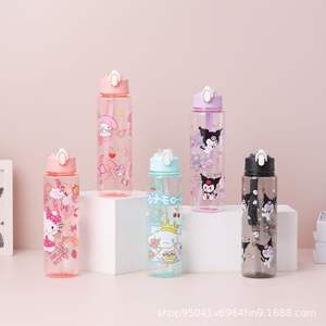 Tube d'aspiration de couvercle de rebond de bouilloire de dessin animé givré de Sport transfrontalier Portable pour <span class=keywords><strong>Amazon</strong></span> bouilloire lanière de tasse en plastique à boire directe - Product Image 3