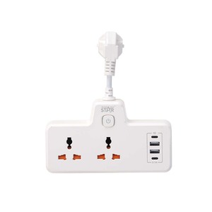 ปลั๊กไฟวินนิ่งสตาร์ พาวเวอร์ซ็อกเก็ต 2 ช่องเสียบ 2 พอร์ต USB Type C 230V วัสดุ ABS พร้อมคุณสมบัติความปลอดภัย - Product Image 5