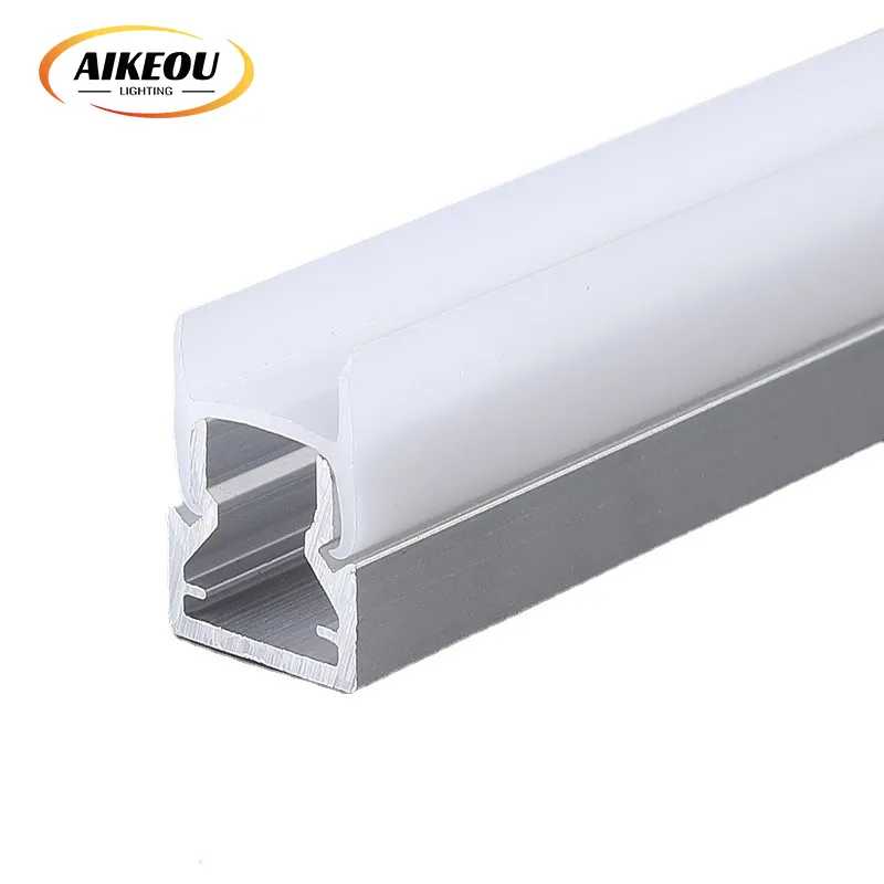 Aluminum angle extrusion 90 degree anodized aluminum led profile for corner LED lighting with end cap/clip