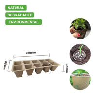 Pot de culture Montessori en pulpe organique, sans produits chimiques, 7 cm, pour semis et repiquage, approuvé par les agriculteurs, idéal pour