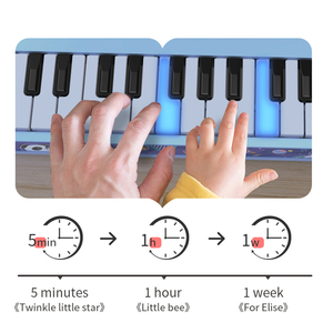 Clavier électronique et batterie 3 en 1, jouet musical, microphone, clavier de piano en plastique pour enfants - Product Image 6