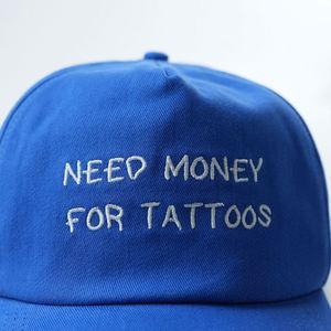 Casquettes à profil moyen, visière incurvée, unisexe, nouvelle conception OEM de haute qualité, personnalisation, visière légèrement incurvée, casquette 5 panneaux, logo brodé - Product Image 4