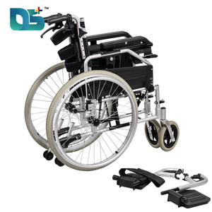 Nuovo arrivo telaio in lega di alluminio di alta qualità removibile bracciolo linea del freno spessa sedia a rotelle manuale resistente - Product Image 4