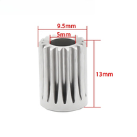 1-5 piezas DDG Engranaje de motor de extrusora de piñón de acero inoxidable 5mm/0.5M 17T para rueda de extrusión para actualización de Hotend de extrusora de impresora 3D