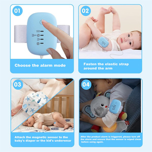 Alarma portátil para mojar la cama de tamaño <span class=keywords><strong>Mini</strong></span> multicolor, sonidos fuertes y vibraciones fuertes, alarma de humedad de orina para personas que duermen profundamente - Product Image 5